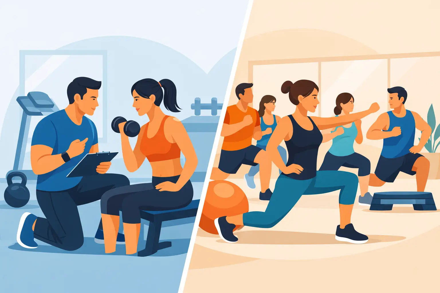 Personal Training Versus Group Coaching Explained